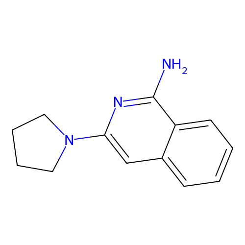 3-吡咯烷-1-基异喹啉-1-胺 structure