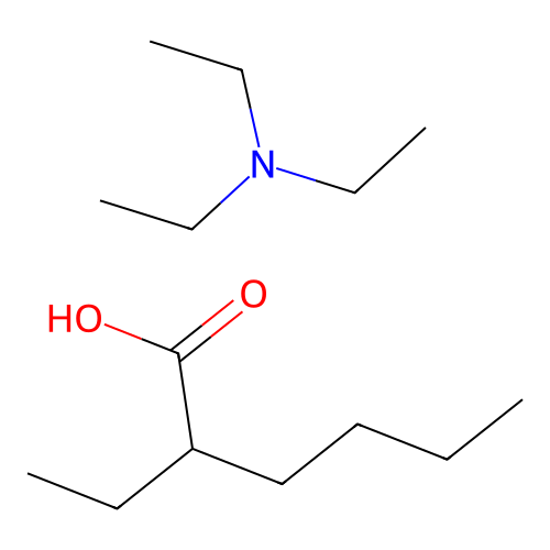 Hexanoic acid, 2-ethyl-, compd. with N,N-diethylethanamine (1:1) structure