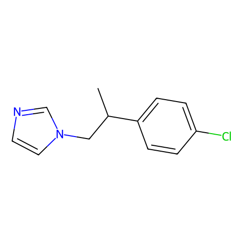 1-[2-(4-Chlorophenyl)propyl]imidazole structure