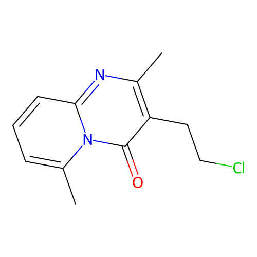 3-(2-chloroethyl)-2,6-dimethyl-4H-pyrido[1,2-a]pyrimidin-4-one structure