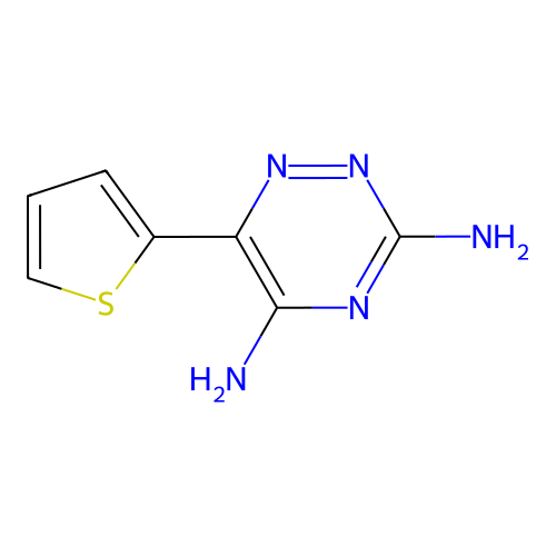 3,5-Diamino-6-[2-thienyl]-1,2,4-triazine structure