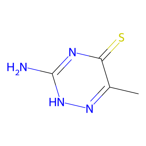 1,2,4-Triazine-5-thiol, 3-amino-6-methyl- structure