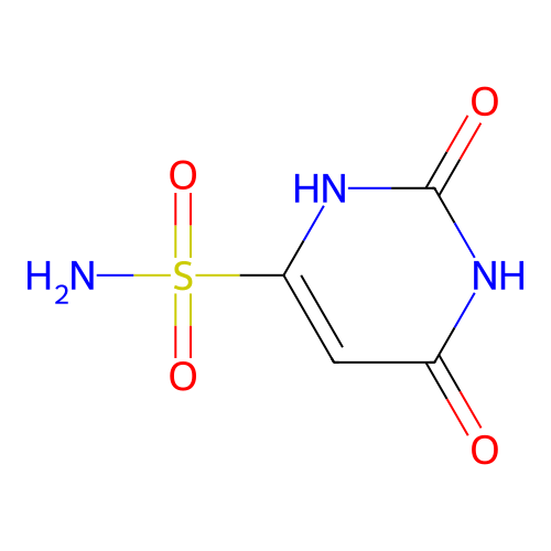 2,6-Dihydroxy-4-pyrimidinesulfonamide structure