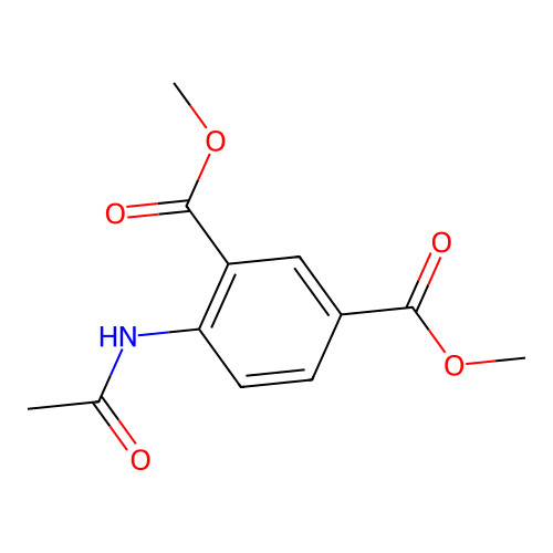 Dimethyl 4-(acetylamino)isophthalate structure