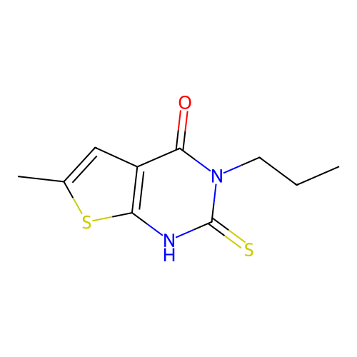 6-methyl-3-propyl-2-sulfanylthieno[2,3-d]pyrimidin-4(3H)-one structure