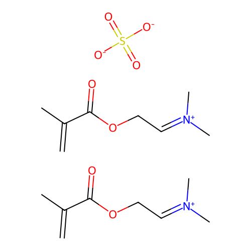 Bis((2-(methacryloyloxy)ethyl)dimethylammonium) sulphate structure