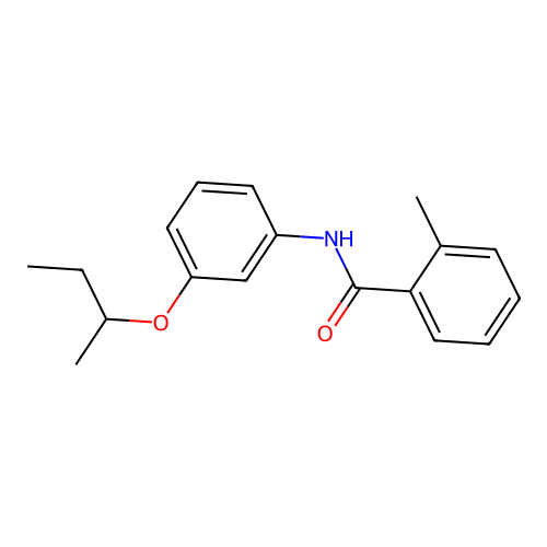 Benzamide, 2-methyl-N-(3-(1-methylpropoxy)phenyl)- structure