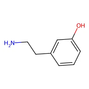 间酪胺 structure