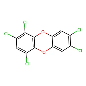 1,2,4,7,8-Pentachlorodibenzo-P-dioxin structure
