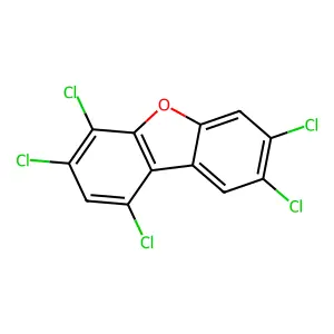 1,3,4,7,8-Pentachlorodibenzofuran structure