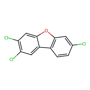 2,3,7-Trichlorodibenzofuran structure