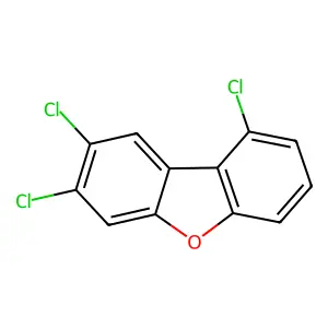 1,7,8-Trichlorodibenzofuran structure