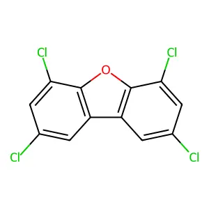 2,4,6,8-Tetrachlorodibenzofuran structure