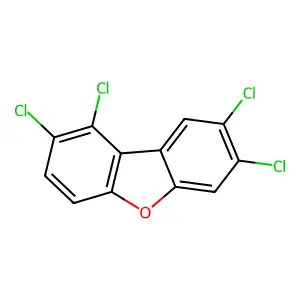 1,2,7,8-Tetrachlorodibenzofuran structure