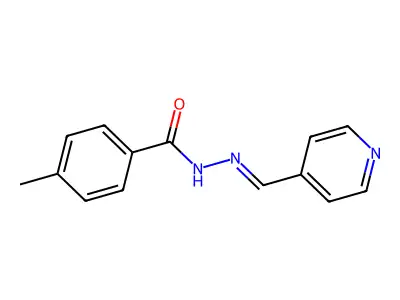 4-methyl-N-(pyridin-4-ylmethylideneamino)benzamide structure