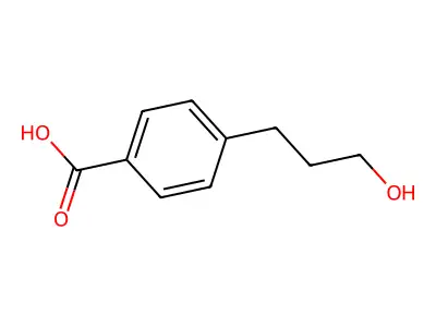 Benzoic acid, 4-(3-hydroxypropyl)- structure