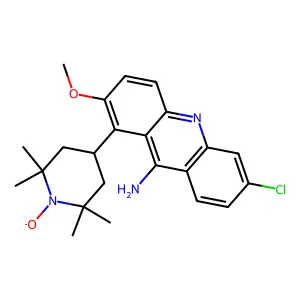 2-Methoxy-6-chloro-9-amino(2,2,6,6-tetramethyl-1-oxypiperidyl-4)acridine structure