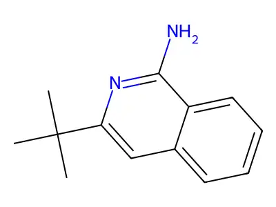 Isoquinoline, 1-amino-3-tert-butyl- structure
