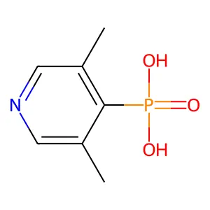 (3,5-Dimethylpyridin-4-yl)phosphonic acid structure