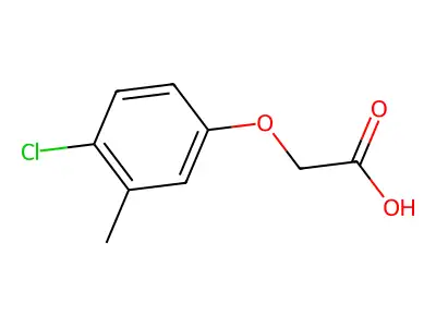 2-(4-氯-3-甲基苯氧基)乙酸 structure