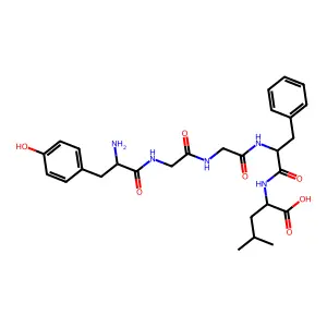 亮氨酸脑啡肽 structure