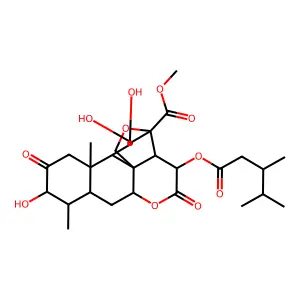 Tetrahydrobruceantin structure