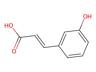 间香豆酸 structure