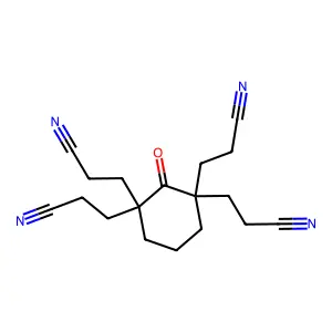 2-氧代-1,1,3,3-环己烷四丙腈 structure