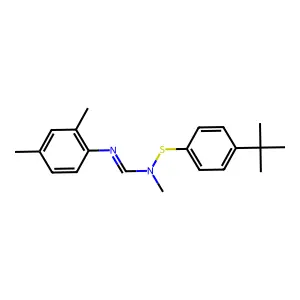 N-(4-tert-butylphenyl)sulfanyl-N'-(2,4-dimethylphenyl)-N-methylmethanimidamide structure