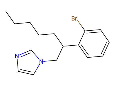 1H-Imidazole, 1-(2-(2-bromophenyl)heptyl)- structure