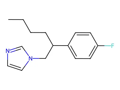 1H-Imidazole, 1-[2-(4-fluorophenyl)hexyl]- structure