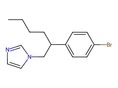 1H-Imidazole, 1-[2-(4-bromophenyl)hexyl]- structure