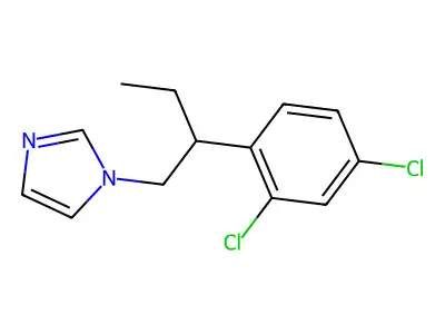 1H-Imidazole, 1-[2-(2,4-dichlorophenyl)butyl]- structure