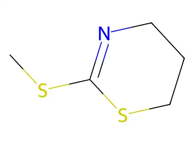 2-(methylsulfanyl)-5,6-dihydro-4H-1,3-thiazine structure