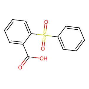 Benzoic acid, o-(phenylsulfonyl)- structure