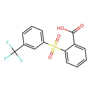 Benzoic acid, 2-((3-(trifluoromethyl)phenyl)sulfonyl)- structure
