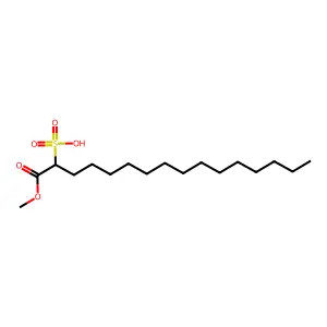 Hexadecanoic acid, 2-sulfo-, 1-methyl ester structure