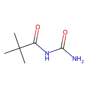 N-(氨基甲酰基)-2,2-二甲基丙酰胺 structure