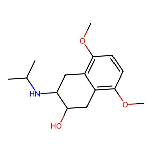 2-Isopropylamino-3-hydroxy-5,8-dimethoxy-1,2,3,4-tetrahydronaphthalene structure