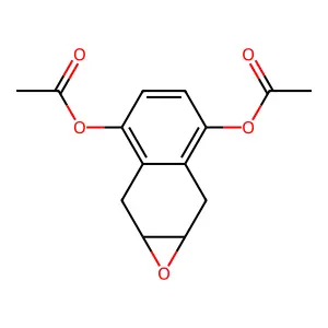 (3-Acetyloxy-1a,2,7,7a-tetrahydronaphtho[6,7-b]oxiren-6-yl) acetate structure