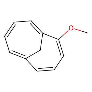 Bicyclo(4.4.1)undeca-1,3,5,7,9-pentaene, 2-methoxy- structure