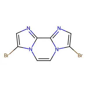 Diimidazo(1,2-a;2',1'-c)pyrazine, 3,8-dibromo- structure