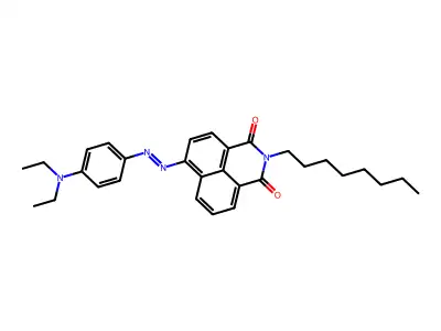 1H-Benz[de]isoquinoline-1,3(2H)-dione, 6-[2-[4-(diethylamino)phenyl]diazenyl]-2-octyl- structure