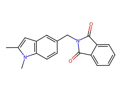 2-[(1,2-Dimethylindol-5-yl)methyl]isoindole-1,3-dione structure