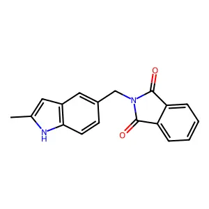 2-((2-Methyl-1H-indol-5-yl)methyl)-1H-isoindole-1,3(2H)-dione structure