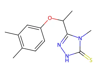 5-[1-(3,4-dimethylphenoxy)ethyl]-4-methyl-4H-1,2,4-triazole-3-thiol structure
