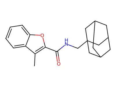 2-Benzofurancarboxamide,3-methyl-N-(tricyclo[3.3.1.13,7]dec-1-ylmethyl)-(9CI) structure