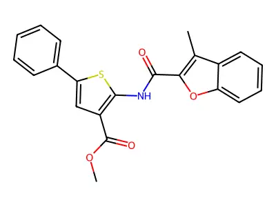 3-thiophenecarboxylicacid,2-[[carbonyl]amino]-5-phenyl-,methylester structure