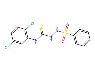 1-(Benzenesulfonamido)-3-(2,5-dichlorophenyl)thiourea structure