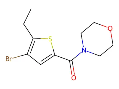 (4-Bromo-5-ethylthiophen-2-yl)-morpholin-4-ylmethanone structure